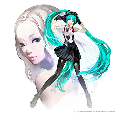 安室奈美恵と初音ミクのコラボレーションに副島成記がキャラクターデザインのイラストを提供 ペルソナチャンネル ペルソナシリーズ最新情報